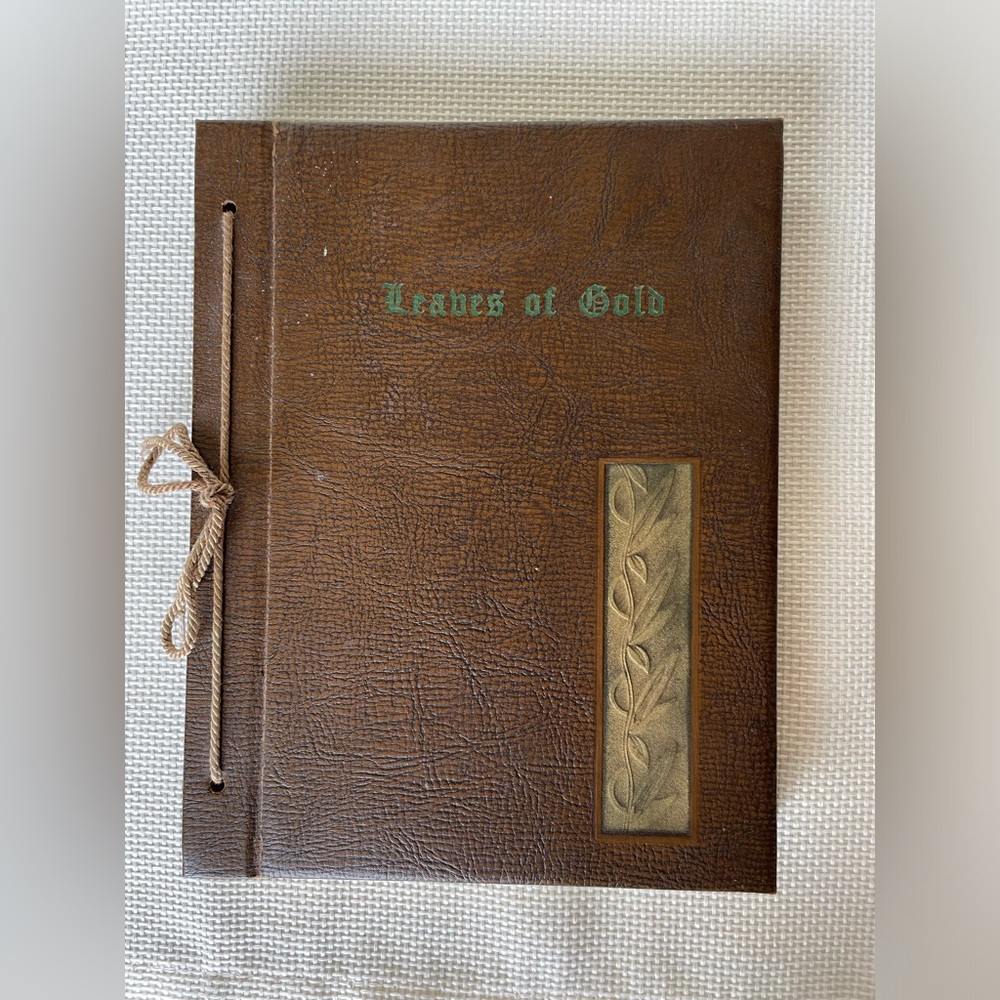 Vintage Leaves of Gold, Anthology of Prayers Memorable Phrases 1948 Book